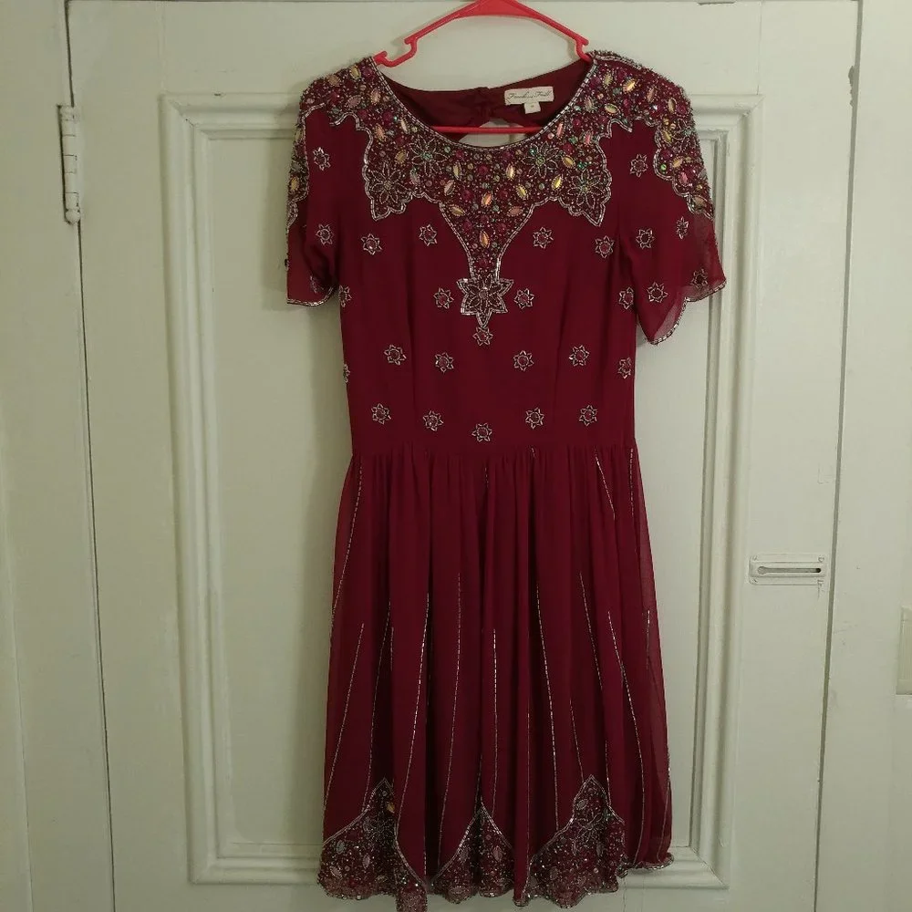 Red Frock and Frill Dress | Size UK 6 - Picture 1 of 5